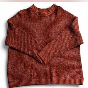 American Eagle Outfitters Women's Rust Crewneck Sweater